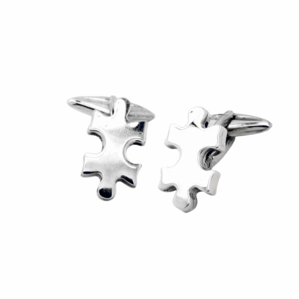 Gemelli in argento mod. Puzzle